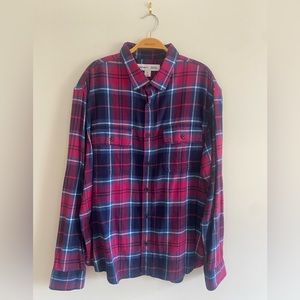 Old Navy Pink Blue and White Button Down